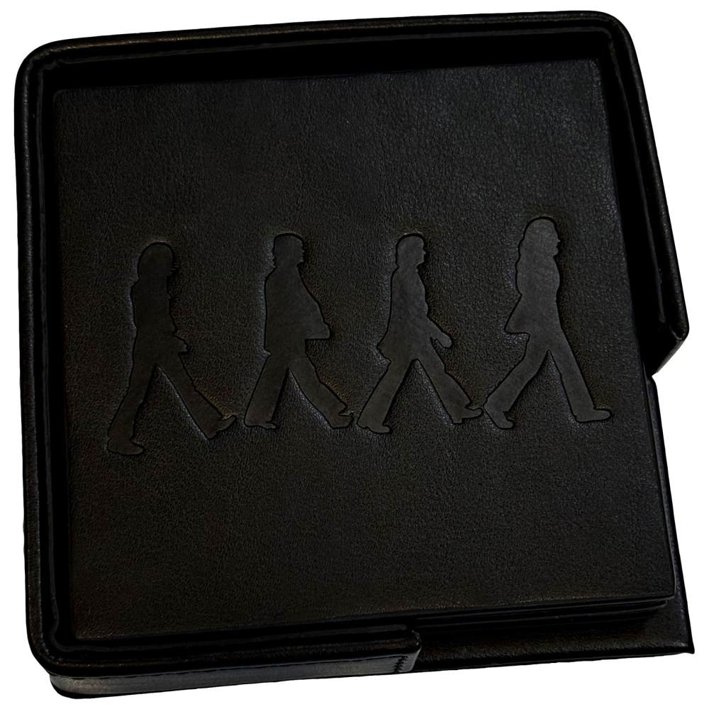The Beatles - Abbey Road Untersetzer Set - Schwarz